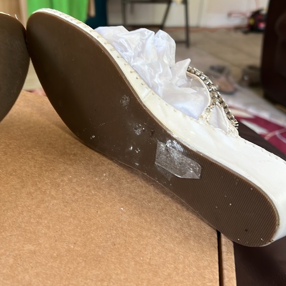 Steve Madden Women’s Rhinestone Thong Slip in Sandals Sz 7 1/2 - Picture 13 of 15